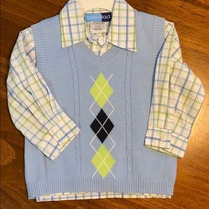 Good lad vest and button down